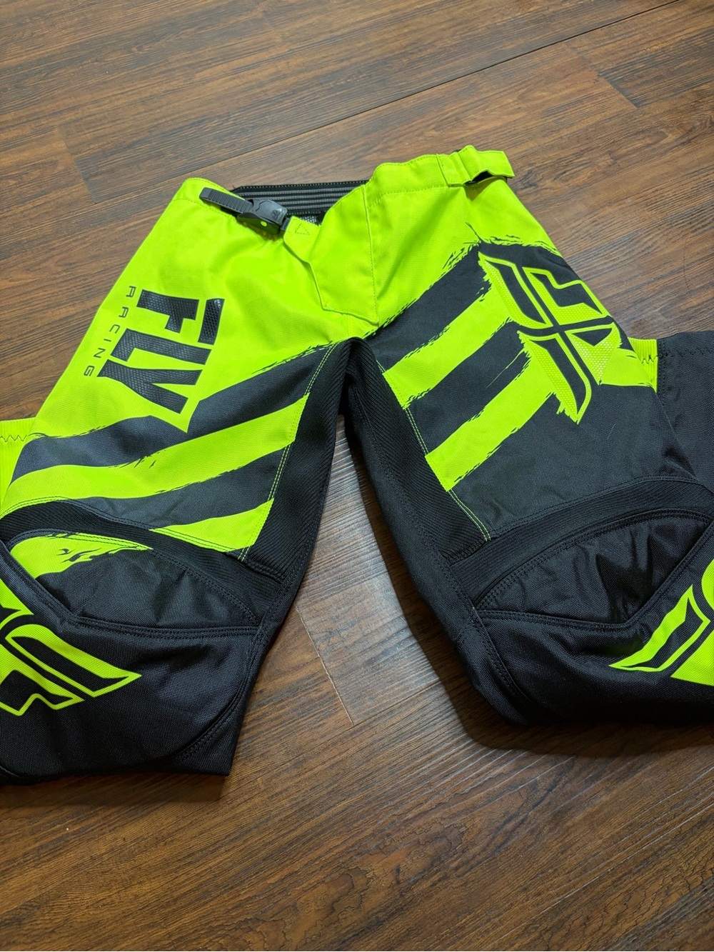 Fly Racing Men’s Neon Green and Black Cargo Pants